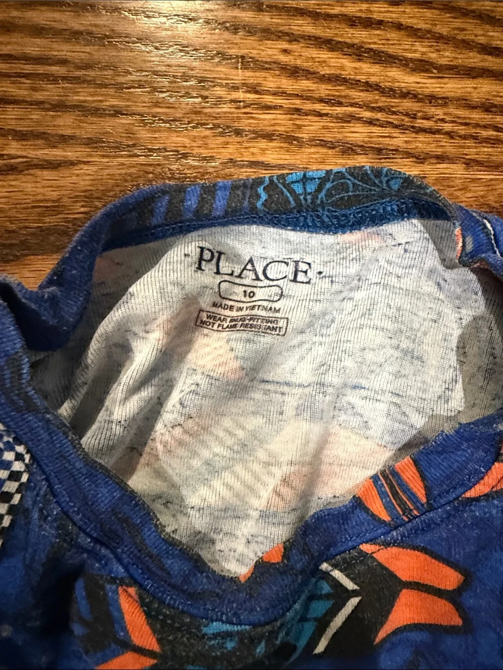 The Children's Place Blue and Orange Surfboard Pajama Set